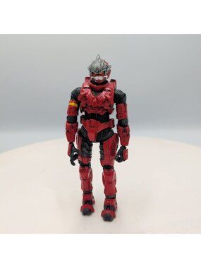 McFarlane Halo Hayabusa Spartan Soldier Red Series 3 Action Figure 2008 Loose